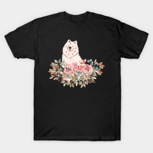 Samoyed Floral Look T-Shirt